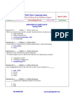 Data Communication - CS601 Spring 2010 Mid Term Solved Mcqs