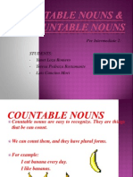 Countable and Uncountable NounsCOUNTABLE AND UNCOUNTABLE NOUNS