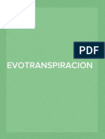 La Evotranspiración...