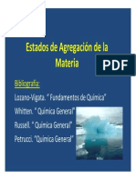 Estados de Agregación de La Materia.