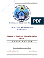 MBA Curriculum G