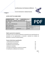 Administración de Almacenes - Planeación y Control de Inventarios