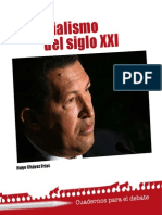 CHAVEZ HUGO. Socialismo Del Siglo XXI PDF