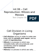 Unit 06 - Cell Reproduction: Mitosis and Meiosis: Text Chapter 08