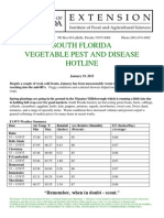 South Florida Vegetable Pest and Disease Hotline - January 19, 2015