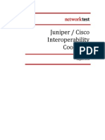 Juniper - Cisco Etherchannel