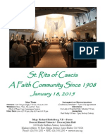 Saint Rita Parish Bulletin 1/18/2015