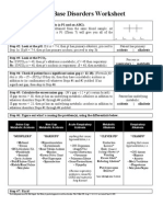 Acid-Base Disorders Worksheet: This Is: Na - CL - HCO) If They Do, Then They Have A Metabolic Acidosis in