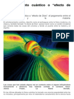 Entrelazamiento Cuántico o Efecto de Dios