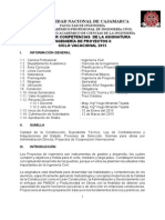 Silabo Ingenieria Proyectos II