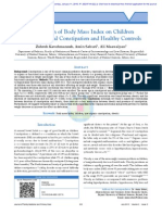 Comparison of Body Mass Index On Children With Functional Constipation and Healthy Controls