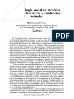 La Psicología Social en América Latina Por Maritza Montero