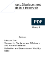 Macroscopic Displacement of Fluids in A Reservoir