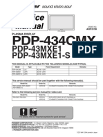 Pioneer PDP 434cmx PDP 43mxe1 S (ET)