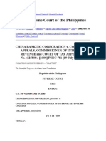 CHINA BANKING CORPORATION v. COURT OF APPEALS, COMMISSIONER OF INTERNAL REVENUE and COURT OF TAX APPEALS - G.R. No. 125508 - (2000)