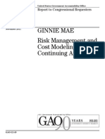 Ginnie Mae Risk Management and Cost Modeling Require Continuing Attention