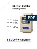 Teco VFD Operating Manual