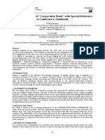 Financial Performance Analysis of Corporation Bank