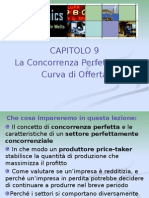 La Concorrenza Perfetta e La Curva Di Offerta