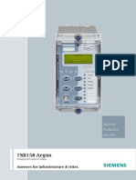 SIEMENS 7SR158 Argus Catalogue Sheet