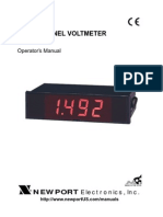 Digital Panel Voltmeter: Operator's Manual