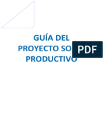 Guía para El Proyecto Socio Productivo