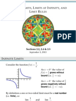 Infinite Limits, Limits at Infinity, and Limit Rules - Sect22-24