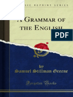 A Grammar of The English 1000003013