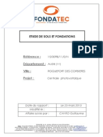 Annexe 3.1 Etude de Sol