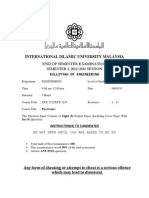 IIUM Electronics ECE 1312/ECE 1231 Final Exam Sem 1 (2012 - 2013)