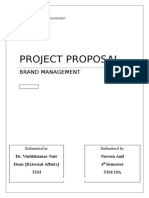 Project Proposal: Brand Management