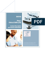 Step 2 Clinical Skills (CS) : Content Description and General Information