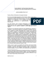 Relaciones de Género y Estructuras Familiares: Reflexiones A Propósito Del Año Internacional de La Familia