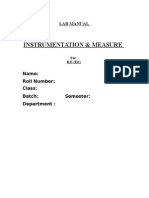 LAB MANUAL (Instrument and Measure)