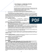 Laws On Public Corporations: by Dean Hilario Justino F. Morales