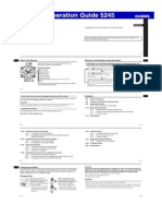 Operation Guide 5245: Things To Check Before Using The Watch About This Manual