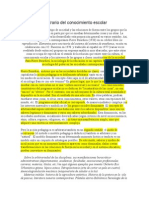 El Carácter Arbitrario Del Conocimiento Escolar