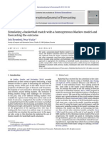 Simulating A Basketball Match With A Homogeneous Markov Model and Forecasting The Outcome