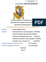 Labo 6 - Determinacion Crioscópica Del Peso Molecular