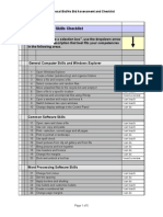 Skills Checklist