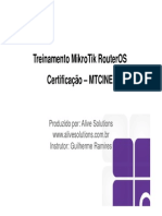 Treinamento Mikrotik - Mtcine PDF