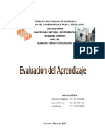 Evaluación Del Aprendizaje