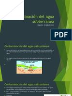 Contaminación Del Agua Subterránea