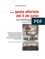 La Gesta Alfarista Del 5 de Junio