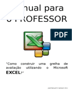 Manual para o Professor - Construir Grelha de Avaliaã Ã o No Excel