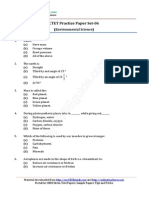 CTET Practice Paper Set-06: (Environmental Science)