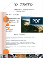 Analysis of Business Strategy of Rio Tinto