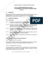 Práctica #1 Cracterísticas de Vacío, Cortocircuito Sostenido y Factor de Potencia Cero