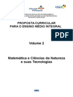 Proposta Curricular 2010 Exatas Estado de Pernambuco