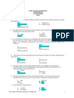 2013 Appraiser Mock Exam Test 7